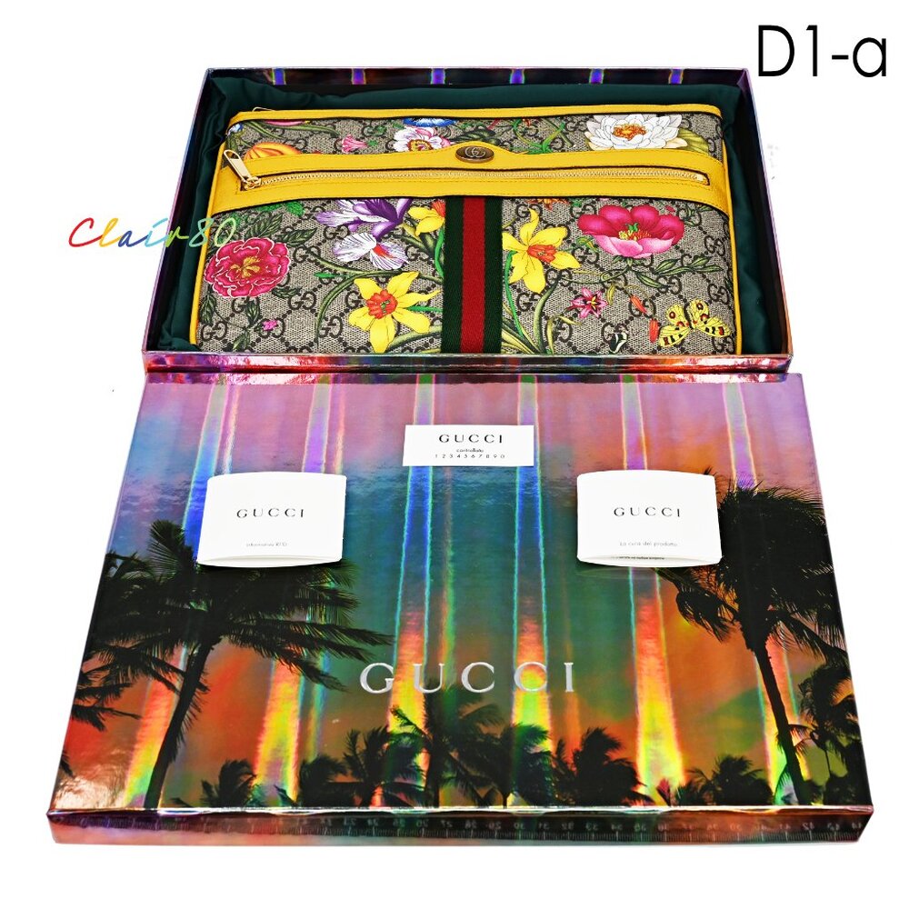 Gucci 517551 Ophidia Flora Clutch/ Pouch Bag - Picture 6 of 9